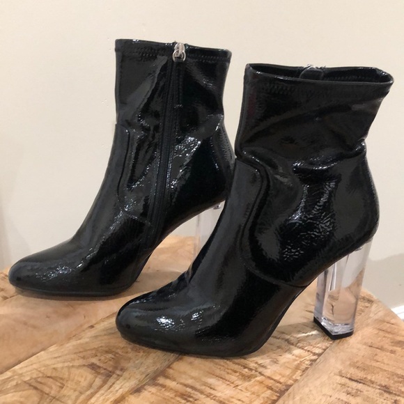 steve madden clear booties